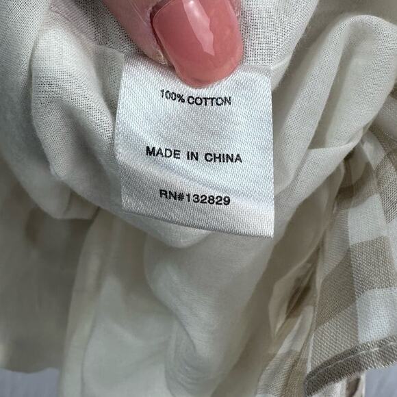 Superdown Avery Sweetheart Ruffle Dress – Nude Gingham – Size Small – NWT - Picture 8 of 8